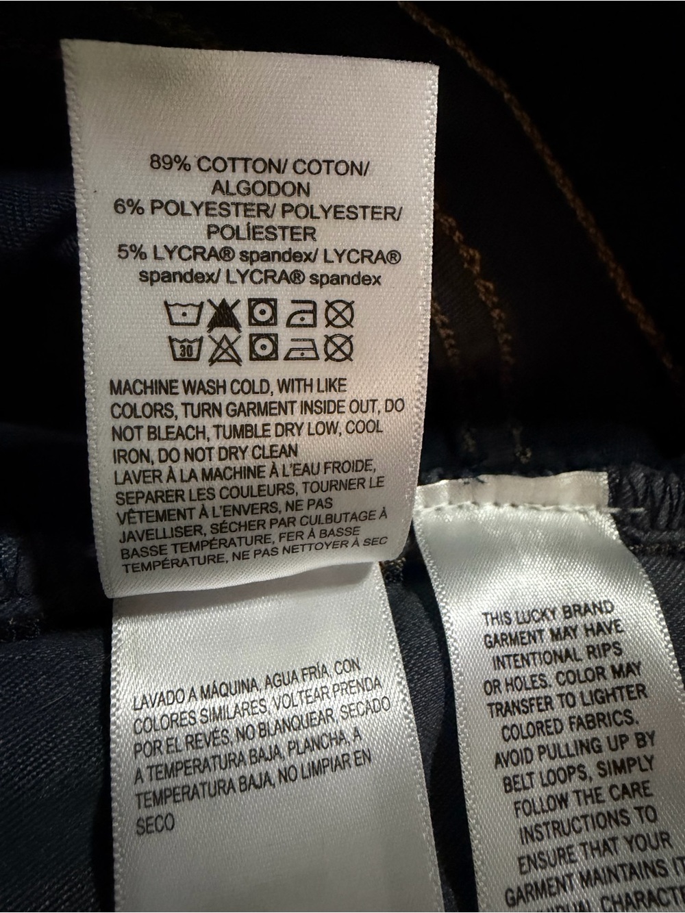 Lucky Brand Uni High Rise Bootcut Jeans Dark Wash Size 2 / 25-26 Regular NWOT - Picture 8 of 9